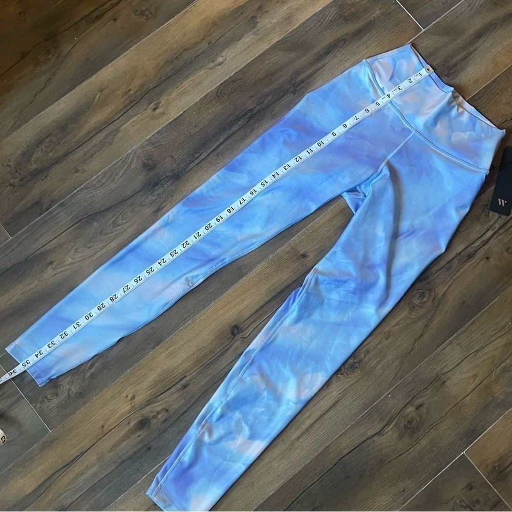 NWT | Wear it to Heart | Blue and White Design Leggings | S - Picture 7 of 8